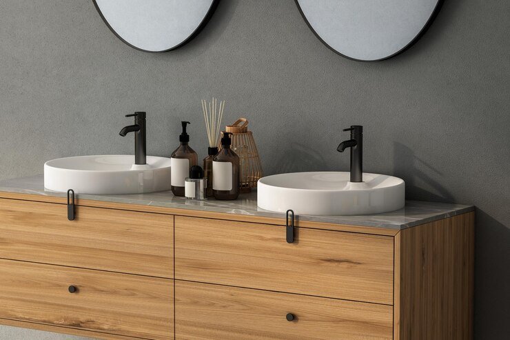 Natural Wood vanity