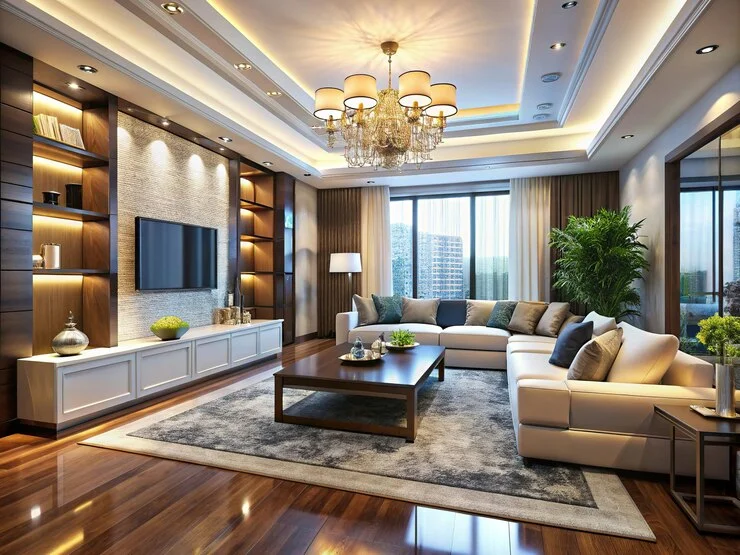 Modern Wooden Cabinet Designs for Living Room