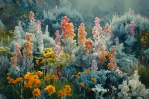 Vintage Landscape Wallpaper Oil Paint